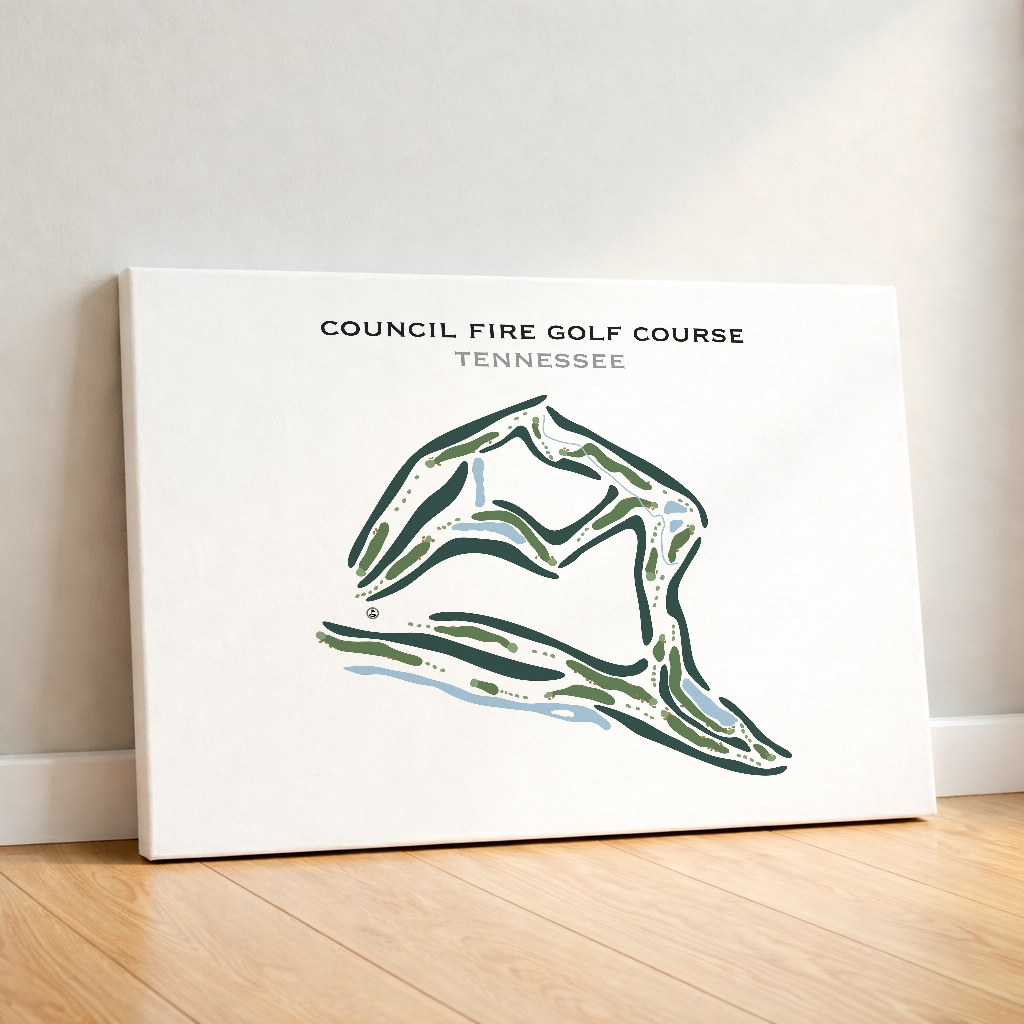 Council Fire Golf Course, Tennessee - Printed Golf Courses