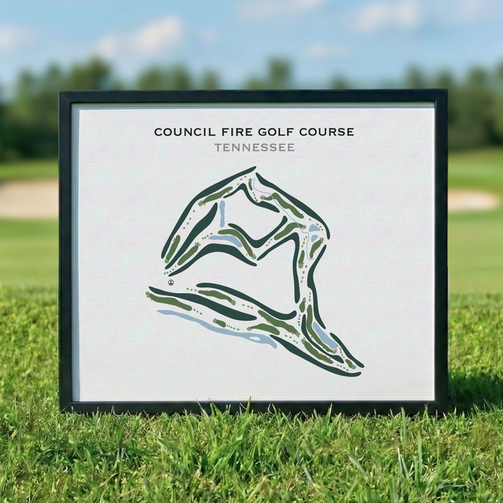 Council Fire Golf Course, Tennessee - Printed Golf Courses