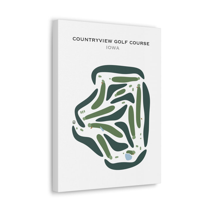 CountryView Golf Course, Iowa - Printed Golf Courses