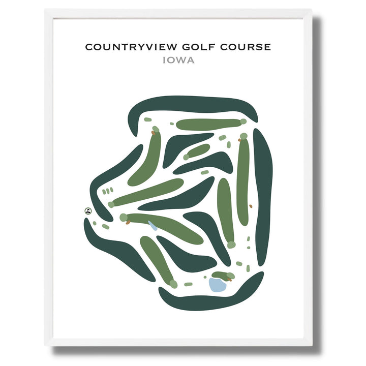 CountryView Golf Course, Iowa - Printed Golf Courses