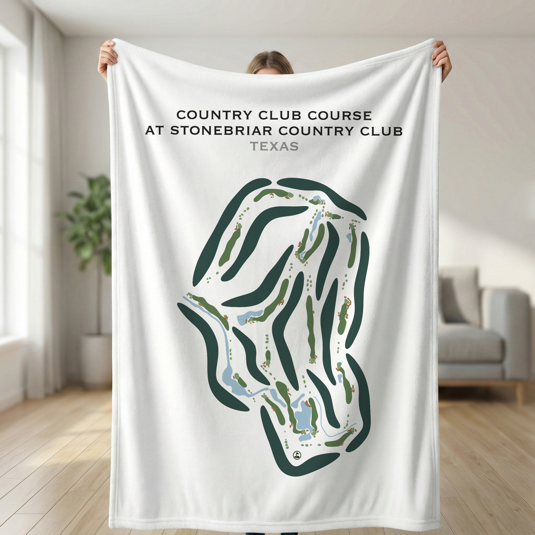 Country Club Course at Stonebriar Country Club, Texas - Printed Golf Courses
