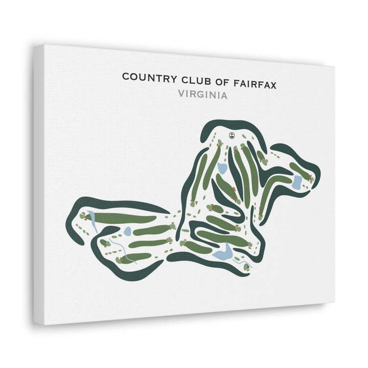 Country Club of Fairfax, Virginia - Printed Golf Courses
