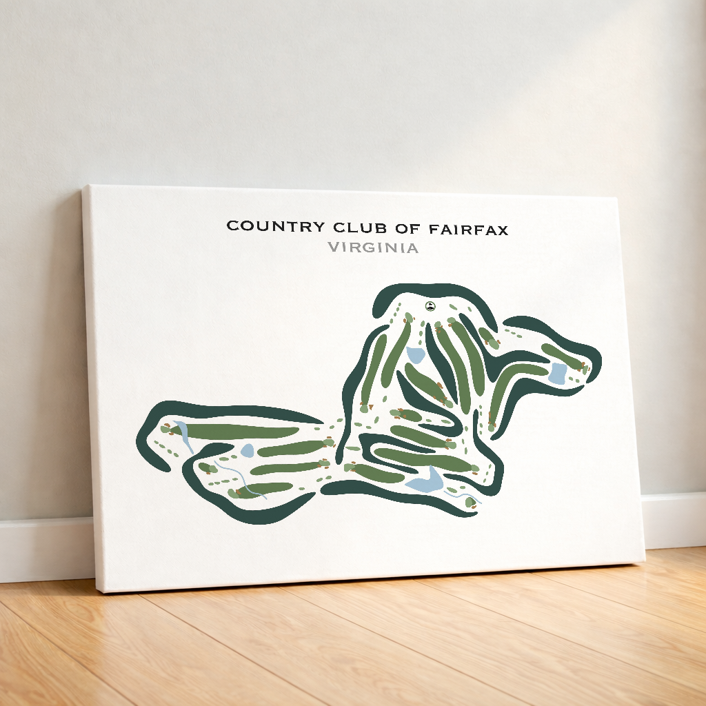 Country Club of Fairfax, Virginia - Printed Golf Courses