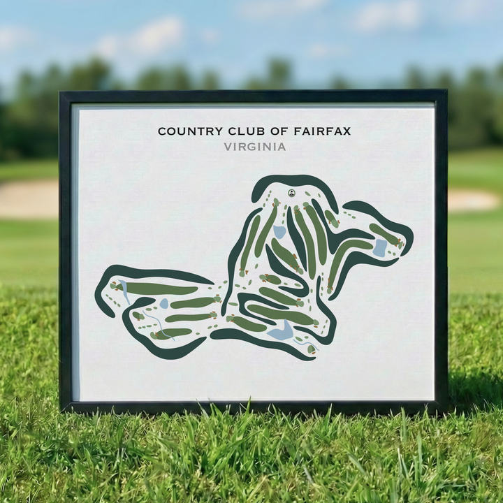 Country Club of Fairfax, Virginia - Printed Golf Courses