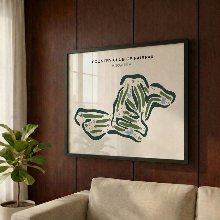 Country Club of Fairfax, Virginia - Printed Golf Courses
