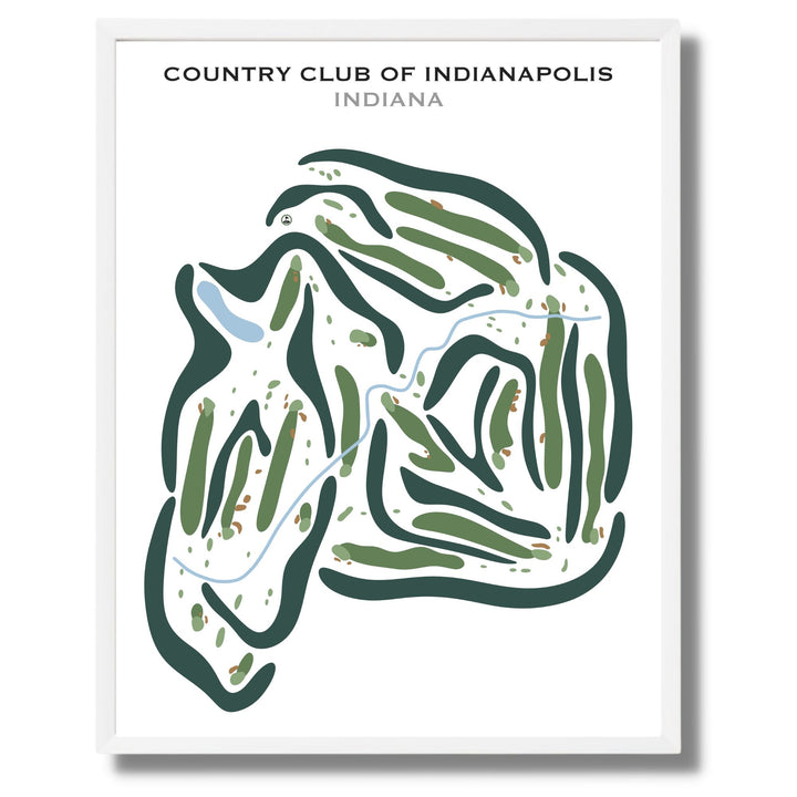 Country Club of Indianapolis, Indiana - Printed Golf Courses