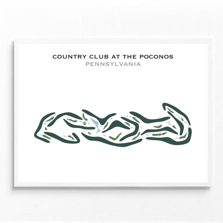 Country Club at the Poconos, Pennsylvania - Printed Golf Courses