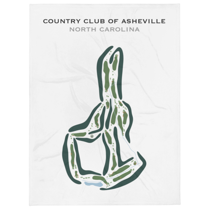 Country Club of Asheville, North Carolina - Printed Golf Courses