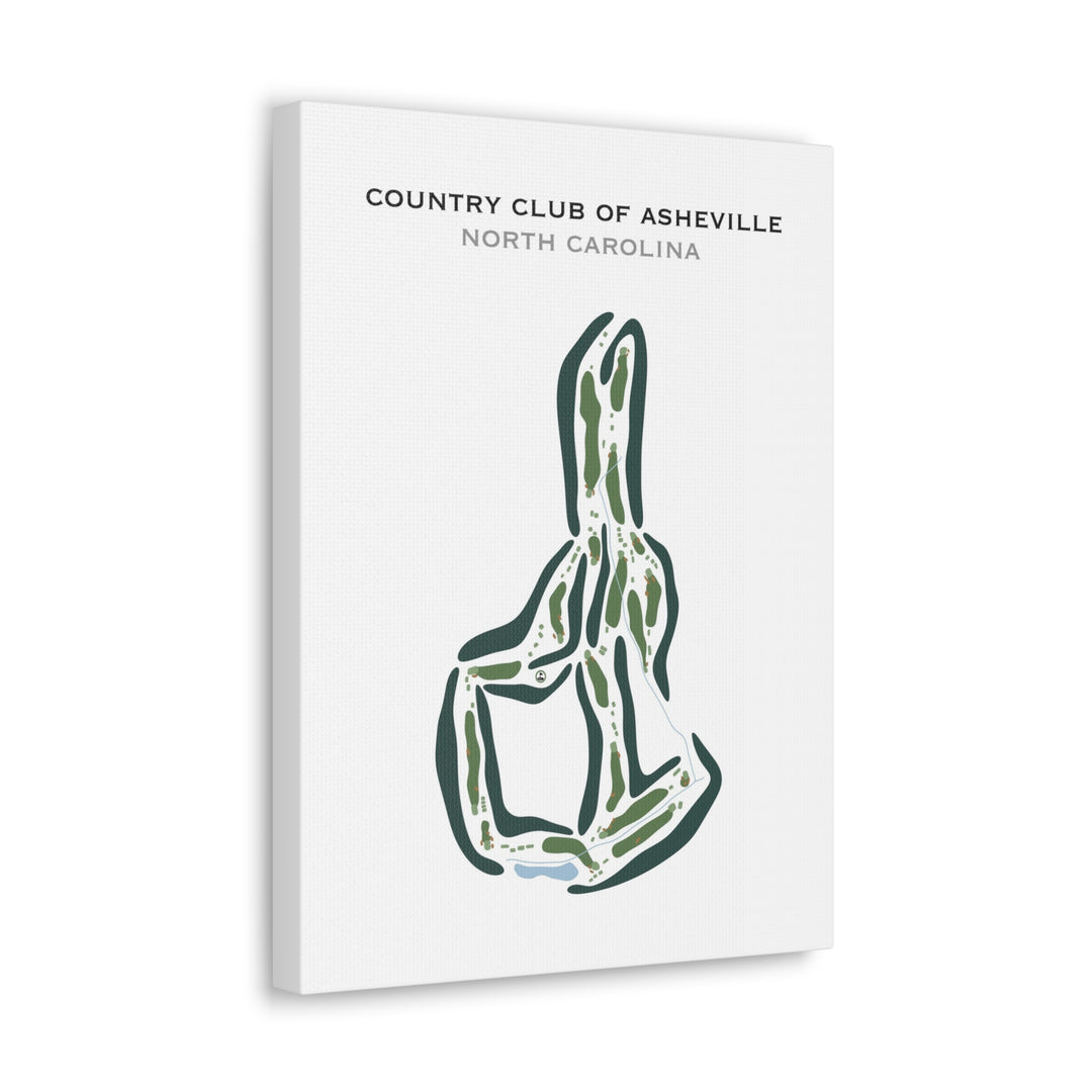 Country Club of Asheville, North Carolina - Printed Golf Courses