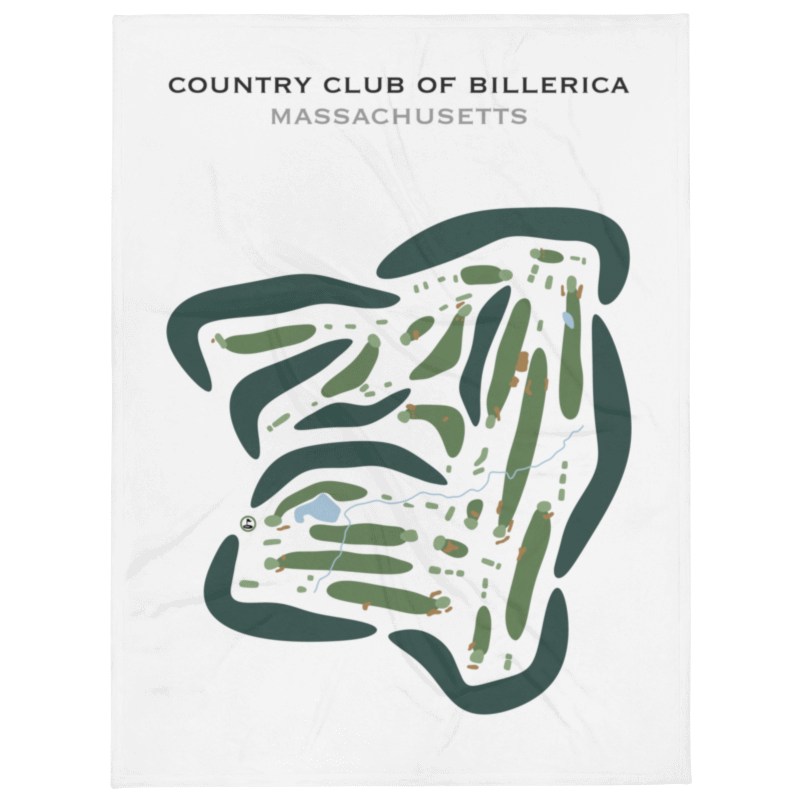 Country Club of Billerica, Massachusetts - Printed Golf Courses