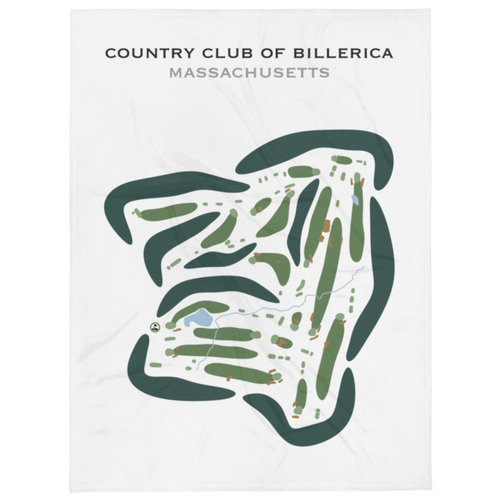 Country Club of Billerica, Massachusetts - Printed Golf Courses