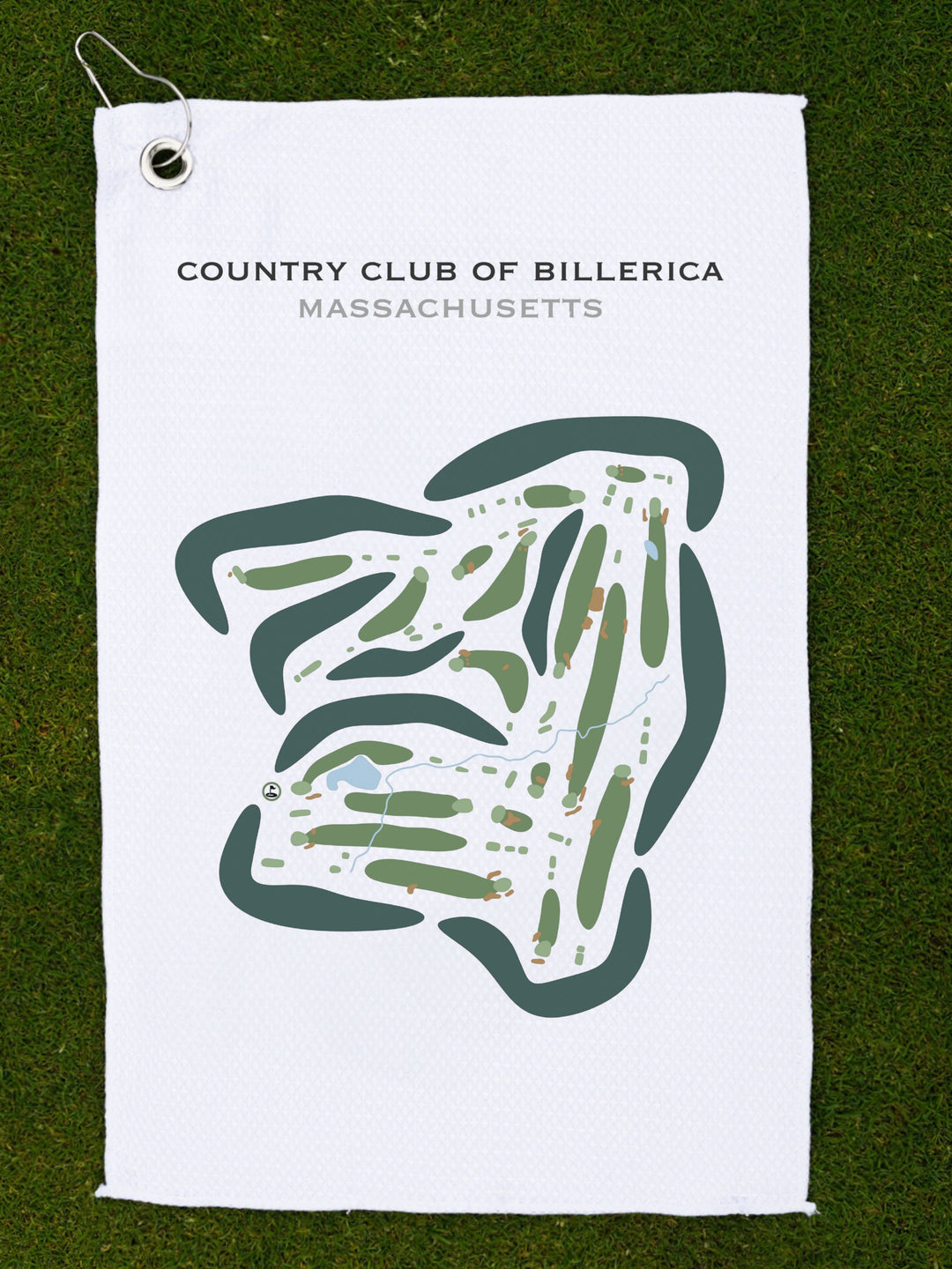 Country Club of Billerica, Massachusetts - Printed Golf Courses