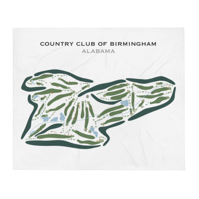 Country Club of Birmingham, Alabama - Printed Golf Course