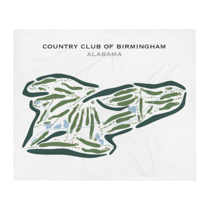 Country Club of Birmingham, Alabama - Printed Golf Course
