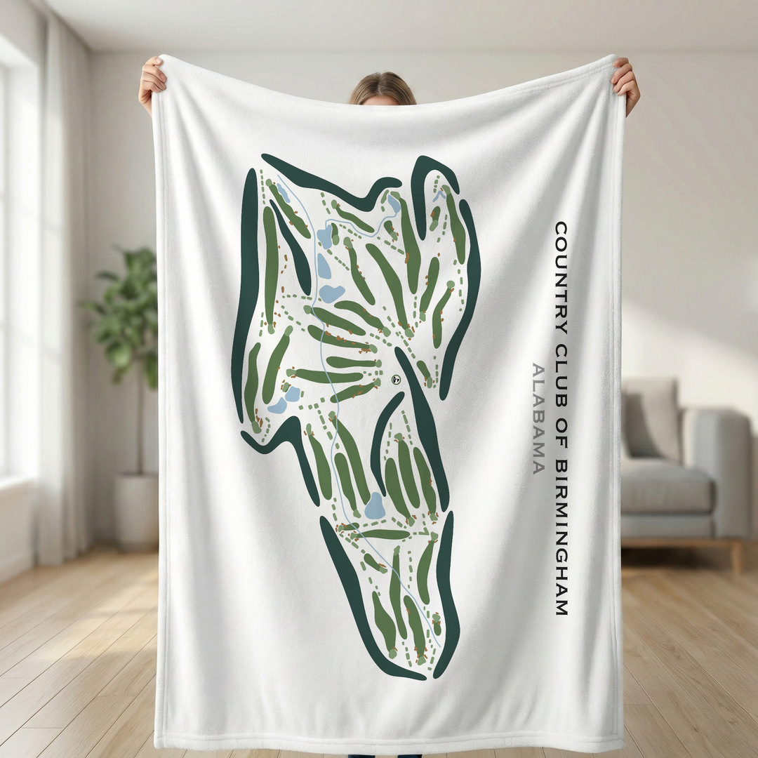 Country Club of Birmingham, Alabama - Printed Golf Course