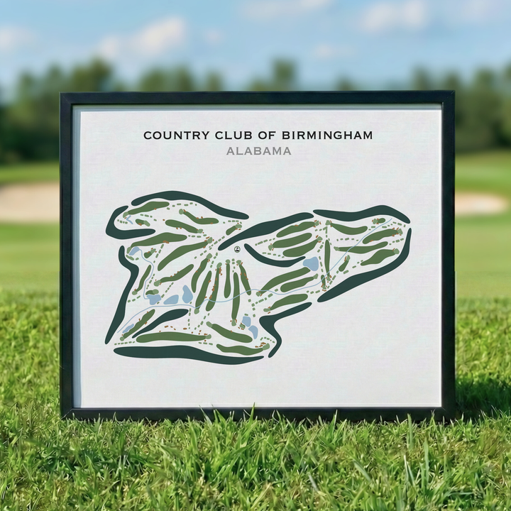 Country Club of Birmingham, Alabama - Printed Golf Course