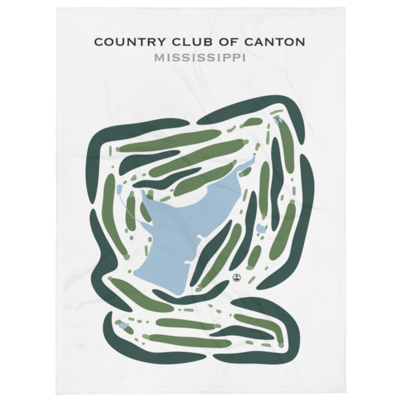 Country Club of Canton, Mississippi - Printed Golf Courses