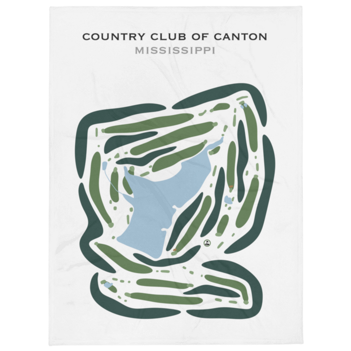 Country Club of Canton, Mississippi - Printed Golf Courses