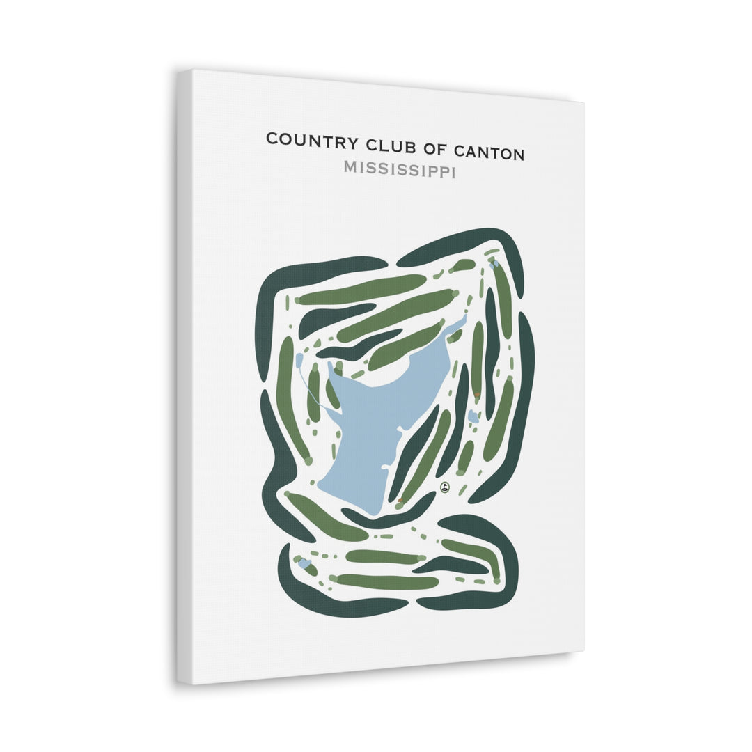 Country Club of Canton, Mississippi - Printed Golf Courses