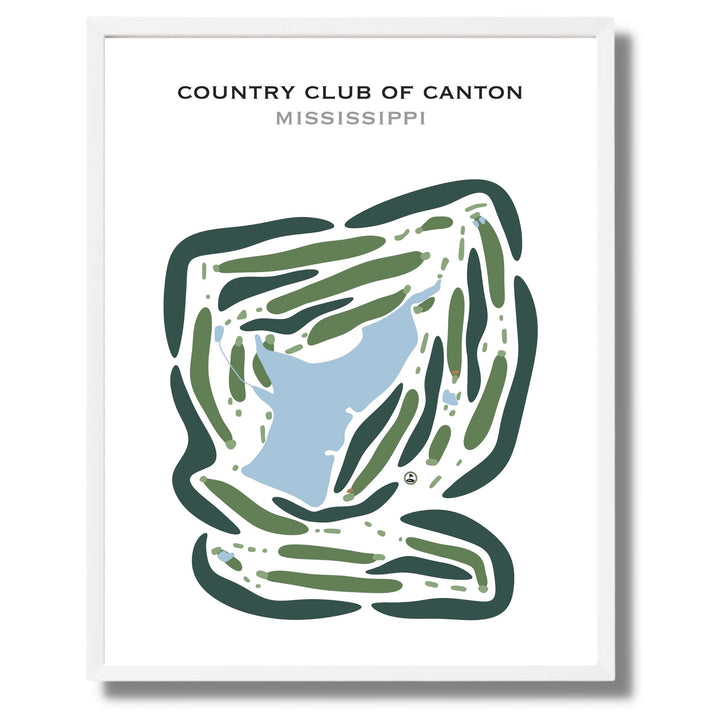 Country Club of Canton, Mississippi - Printed Golf Courses