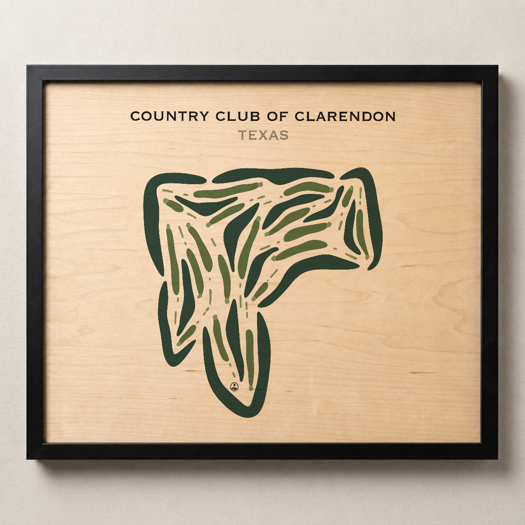 Country Club of Clarendon, Texas - Printed Golf Courses