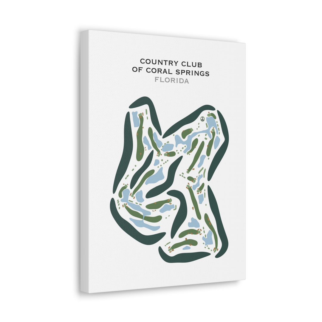 Country Club of Coral Springs, Florida - Printed Golf Courses