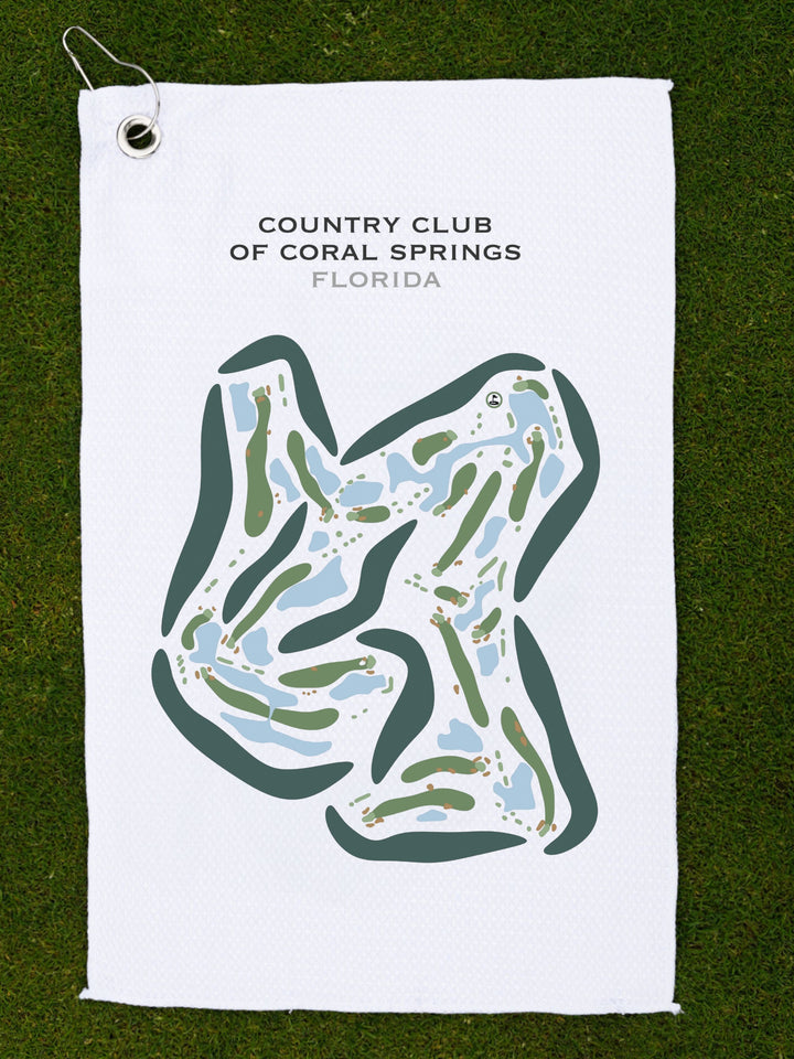Country Club of Coral Springs, Florida - Printed Golf Courses