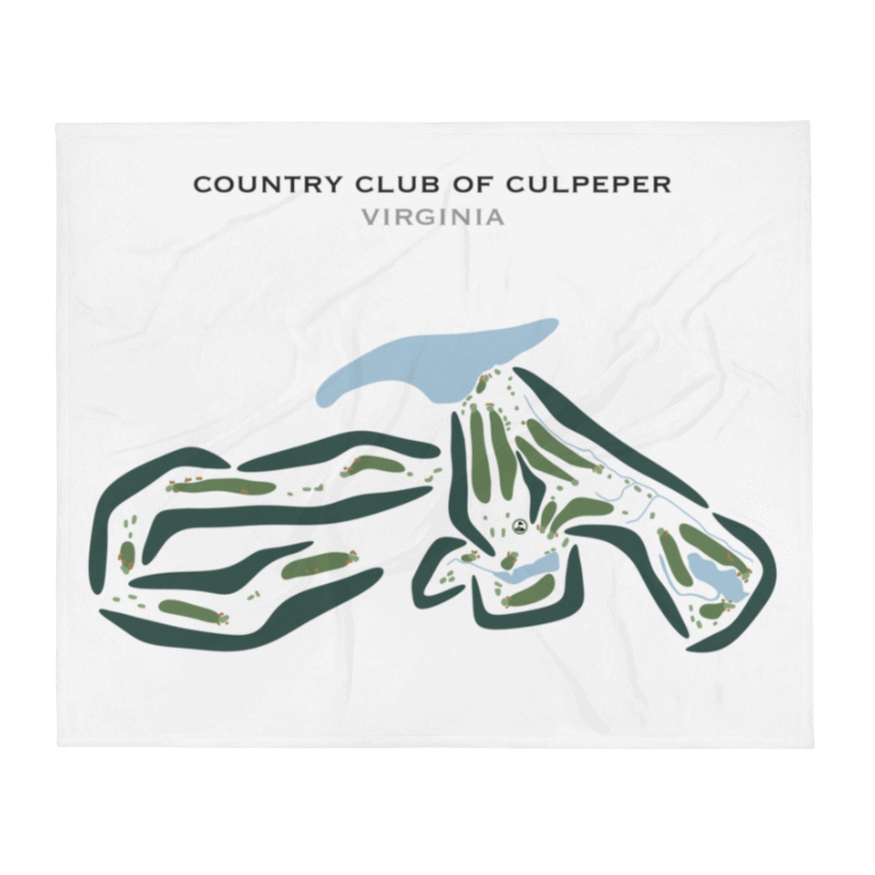 Country Club of Culpeper, Virginia - Printed Golf Courses