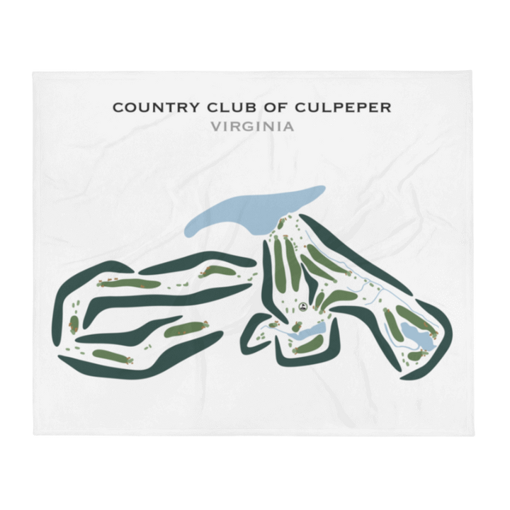 Country Club of Culpeper, Virginia - Printed Golf Courses