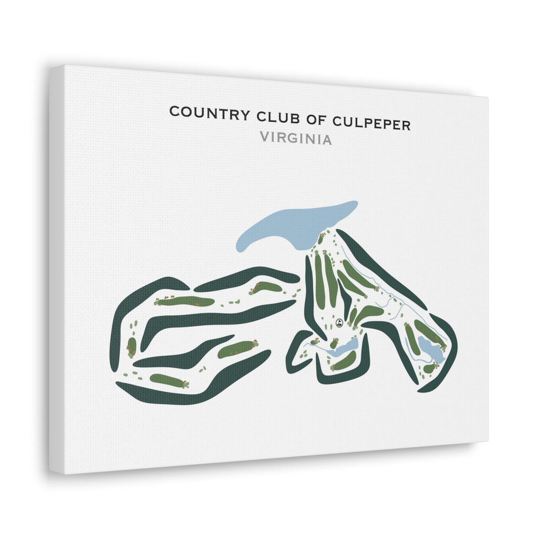 Country Club of Culpeper, Virginia - Printed Golf Courses