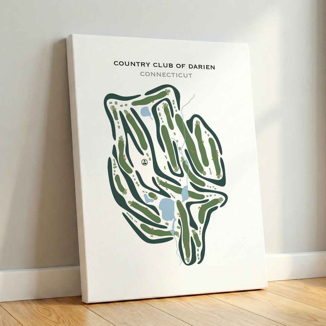 Country Club of Darien, Connecticut - Printed Golf Courses