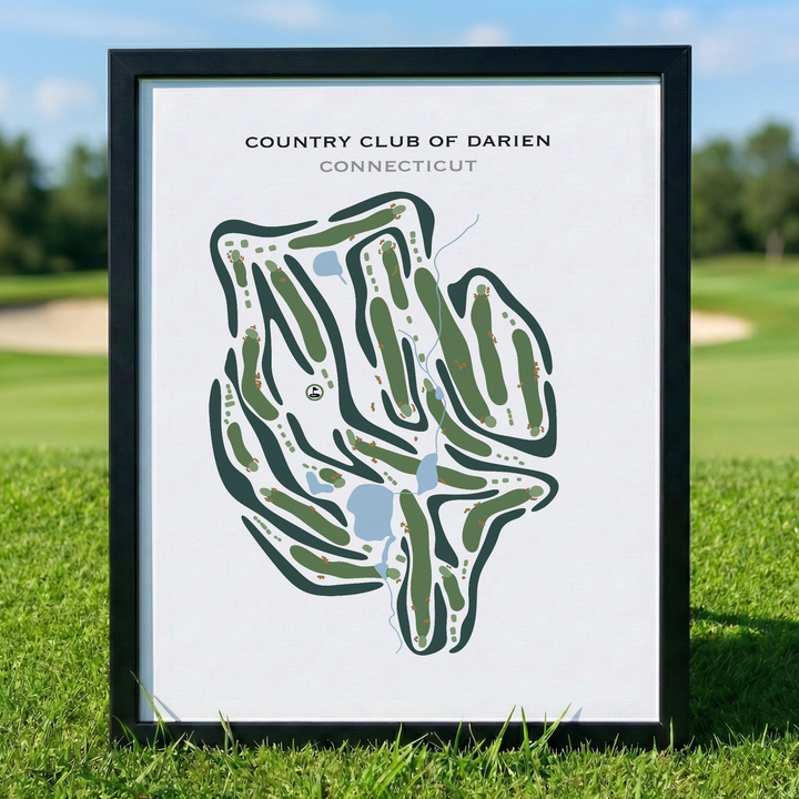 Country Club of Darien, Connecticut - Printed Golf Courses