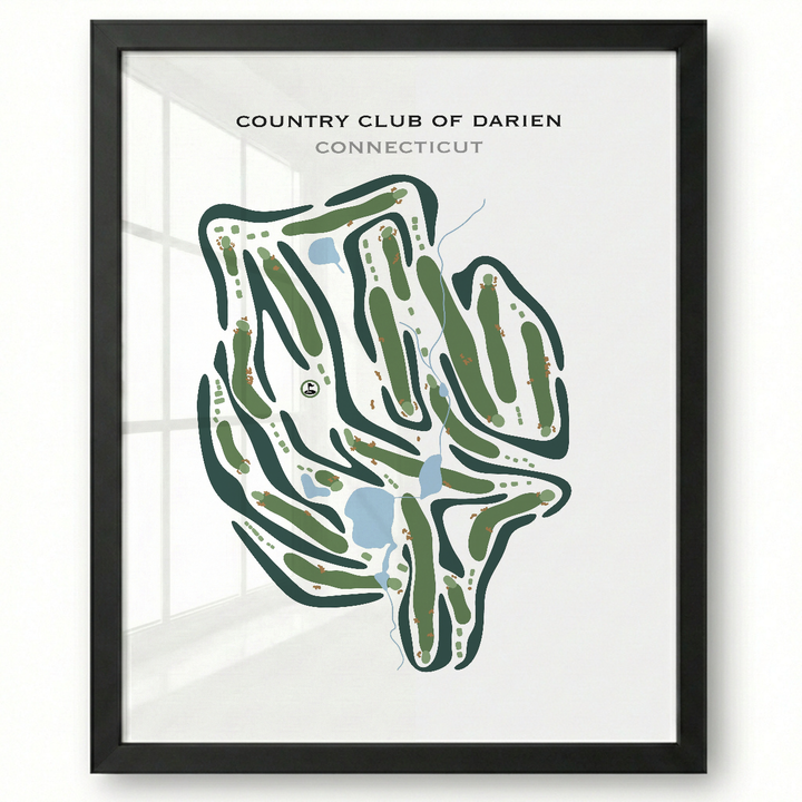 Country Club of Darien, Connecticut - Printed Golf Courses