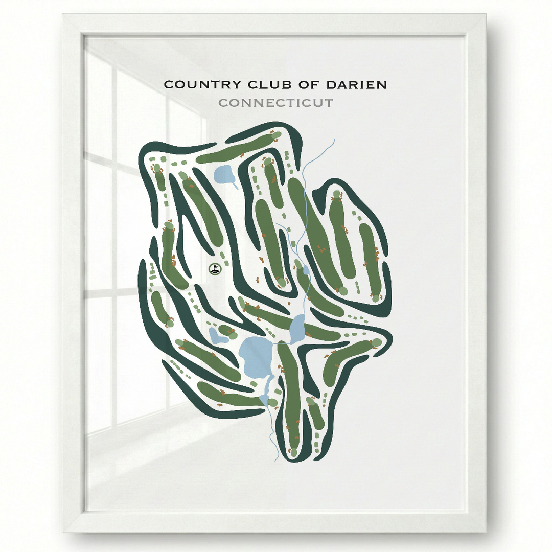 Country Club of Darien, Connecticut - Printed Golf Courses