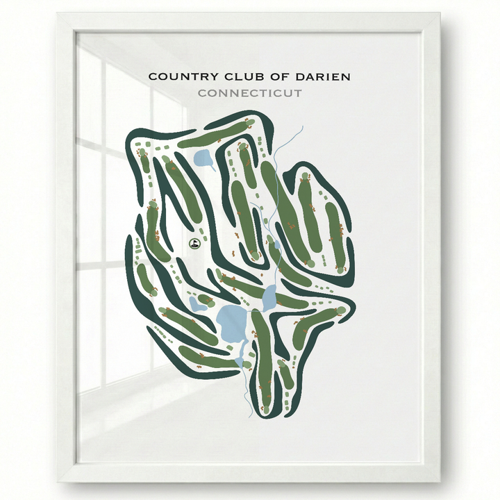 Country Club of Darien, Connecticut - Printed Golf Courses