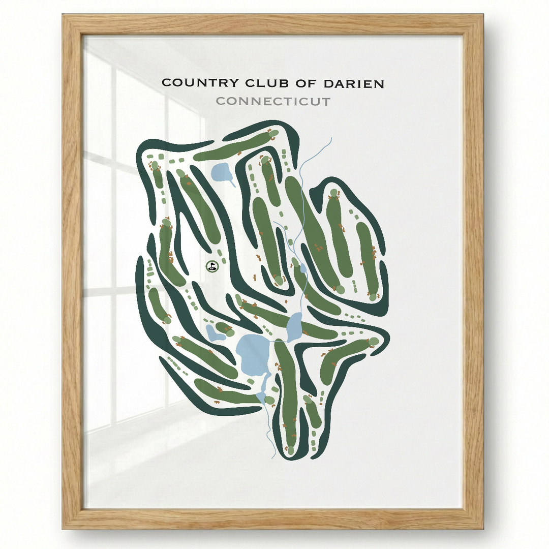 Country Club of Darien, Connecticut - Printed Golf Courses