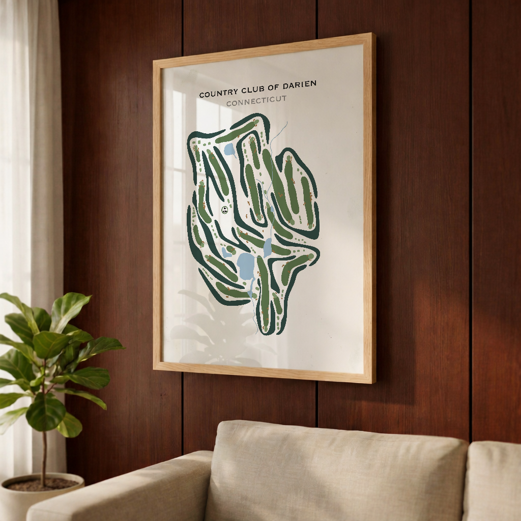 Country Club of Darien, Connecticut - Printed Golf Courses