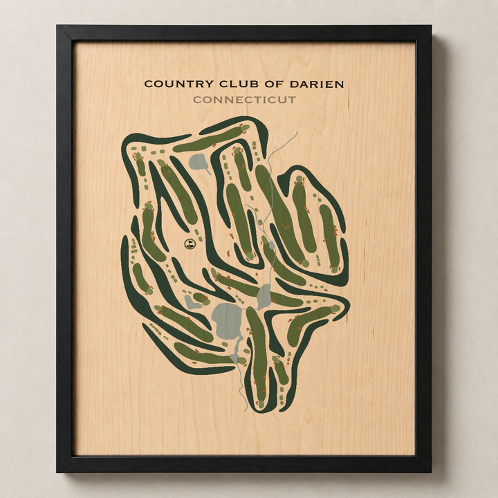 Country Club of Darien, Connecticut - Printed Golf Courses