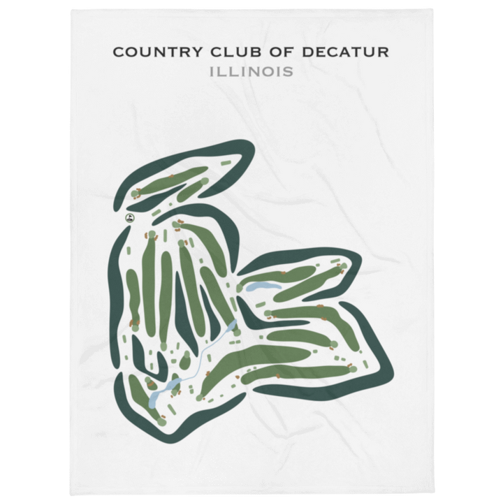 Country Club of Decatur, Illinois - Printed Golf Courses