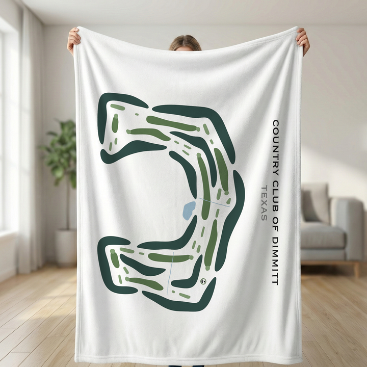 Country Club of Dimmitt, Texas - Printed Golf Courses