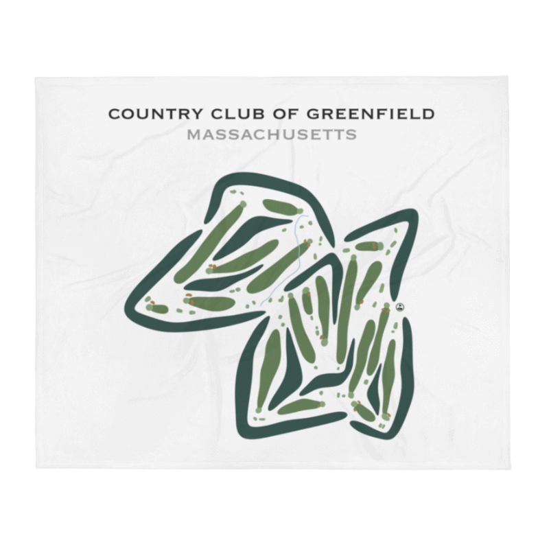 Country Club of Greenfield, Massachusetts - Printed Golf Courses