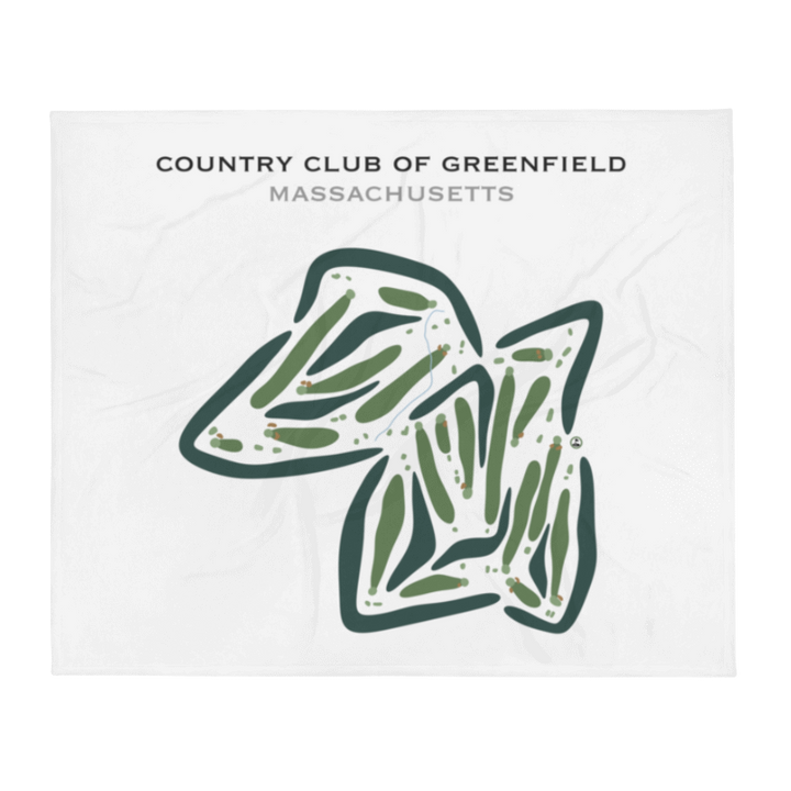 Country Club of Greenfield, Massachusetts - Printed Golf Courses