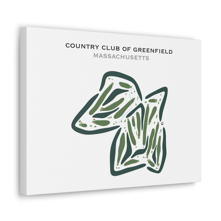 Country Club of Greenfield, Massachusetts - Printed Golf Courses