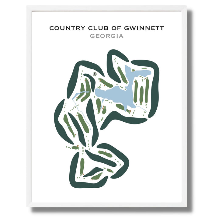Country Club of Gwinnett, Georgia - Printed Golf Courses