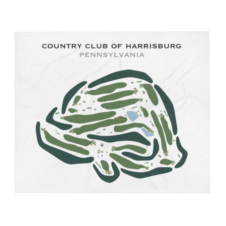 Country Club of Harrisburg, Pennsylvania - Printed Golf Courses