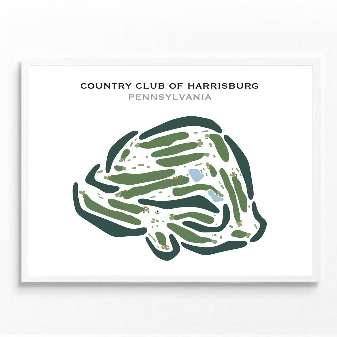 Country Club of Harrisburg, Pennsylvania - Printed Golf Courses