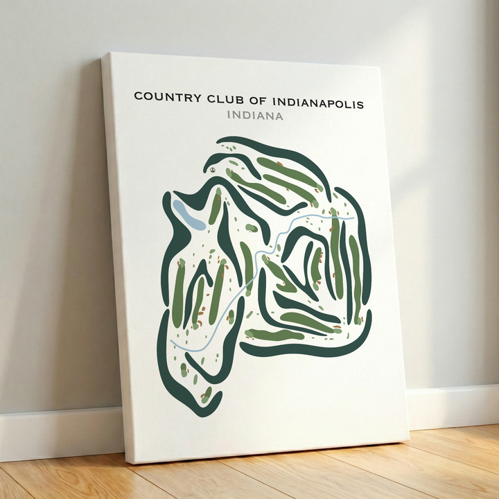 Country Club of Indianapolis, Indiana - Printed Golf Courses
