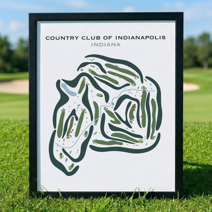 Country Club of Indianapolis, Indiana - Printed Golf Courses