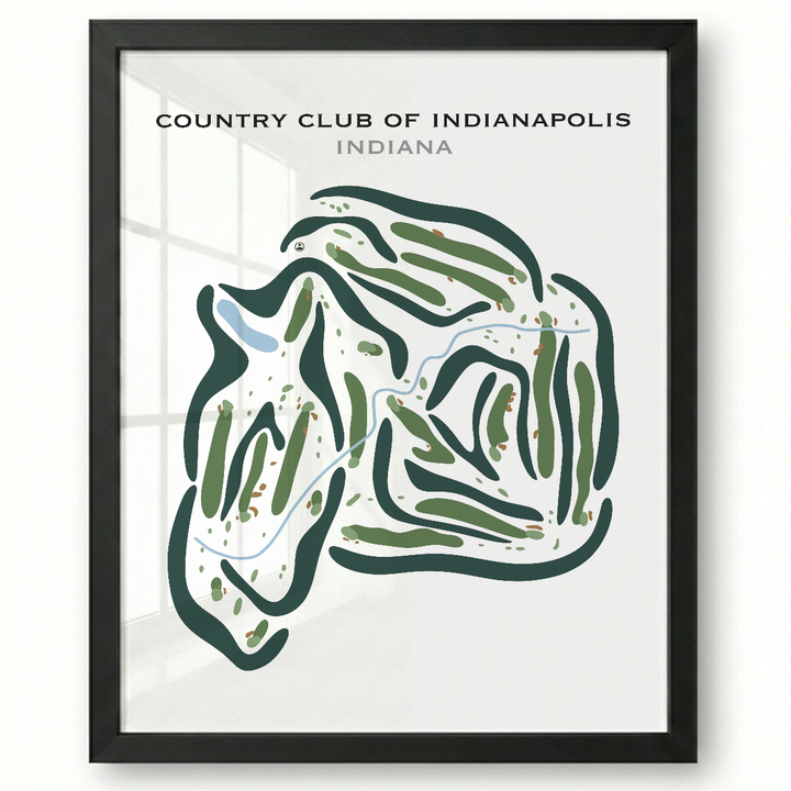 Country Club of Indianapolis, Indiana - Printed Golf Courses
