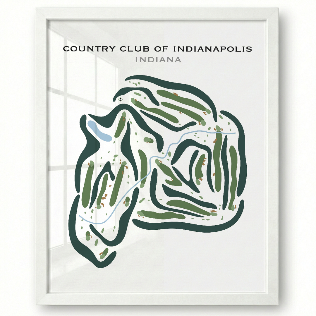 Country Club of Indianapolis, Indiana - Printed Golf Courses